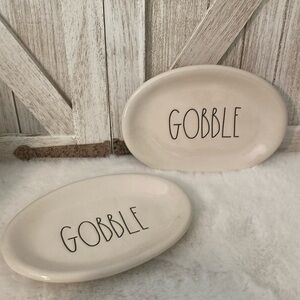 Rae Dunn Gobble Oval Plates
